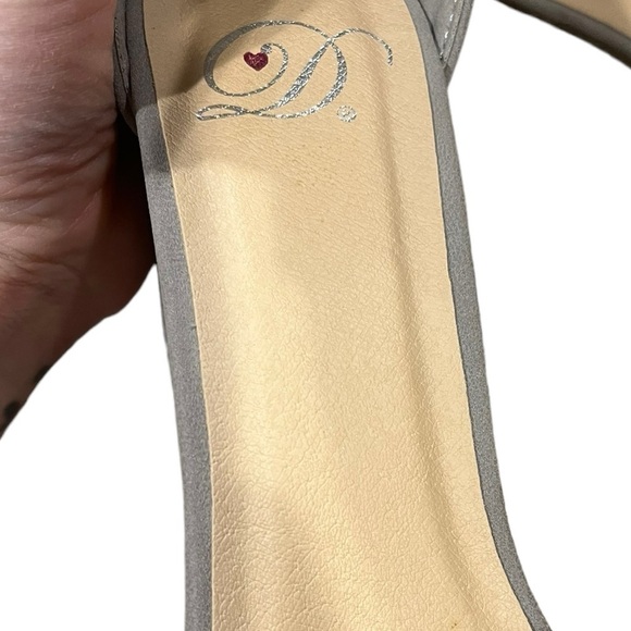 My Delicious Shoes Elton Heeled Sandal Taupe Grey Size 8 Faux Leather - Picture 9 of 11